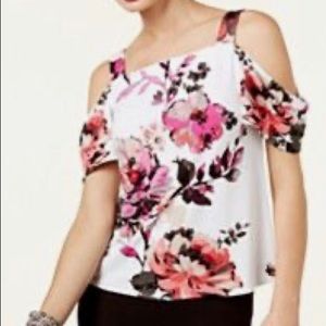 INC Cold shoulder top